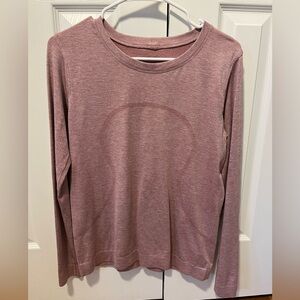 Lululemon Swiftly Relaxed Long Sleeve 2.0 Cherry Tint White Size 6